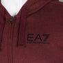 EA7 Full Zip Hooded Sweatshirt Burgundy