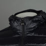 EA7 Quilted Down Hooded Jacket Black/Silver