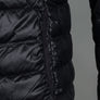 EA7 Quilted Down Hooded Jacket Black/Silver
