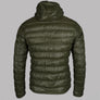 EA7 Quilted Down Hooded Jacket Forest Night