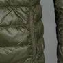 EA7 Quilted Down Hooded Jacket Forest Night