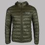 EA7 Quilted Down Hooded Jacket Forest Night