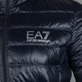 EA7 Quilted Down Hooded Jacket Night Blue