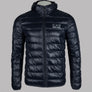 EA7 Quilted Down Hooded Jacket Night Blue