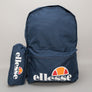 Ellesse Rolby Backpack & Pencil Case Navy