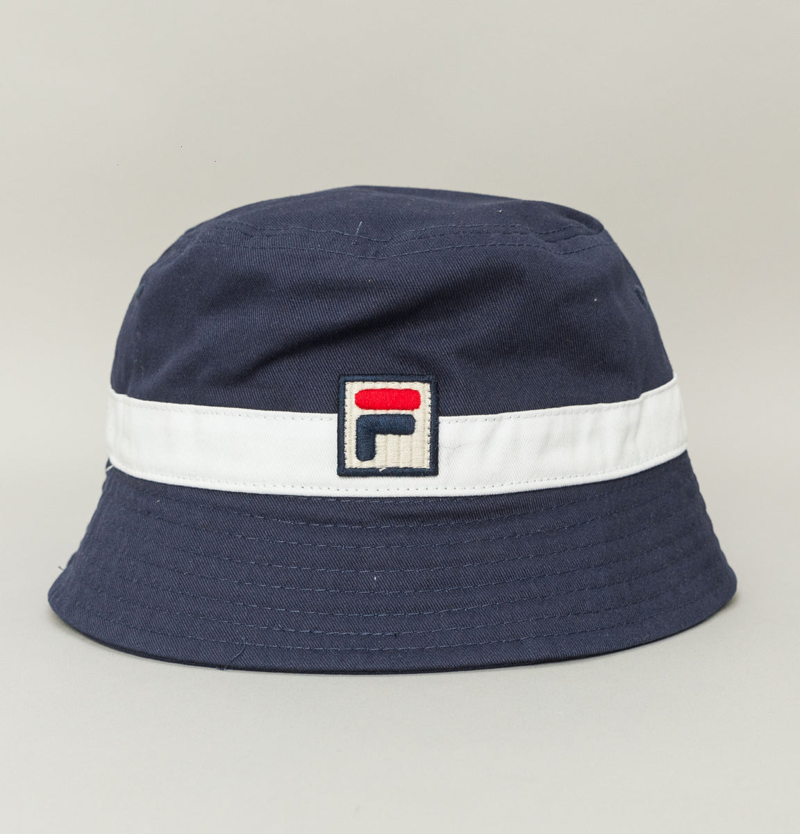 Fila Vintage Basil Bucket Hat Peacoat White