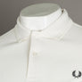 Fred Perry Printed Panel Polo Shirt Snow White
