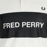Fred Perry Printed Panel Polo Shirt Snow White