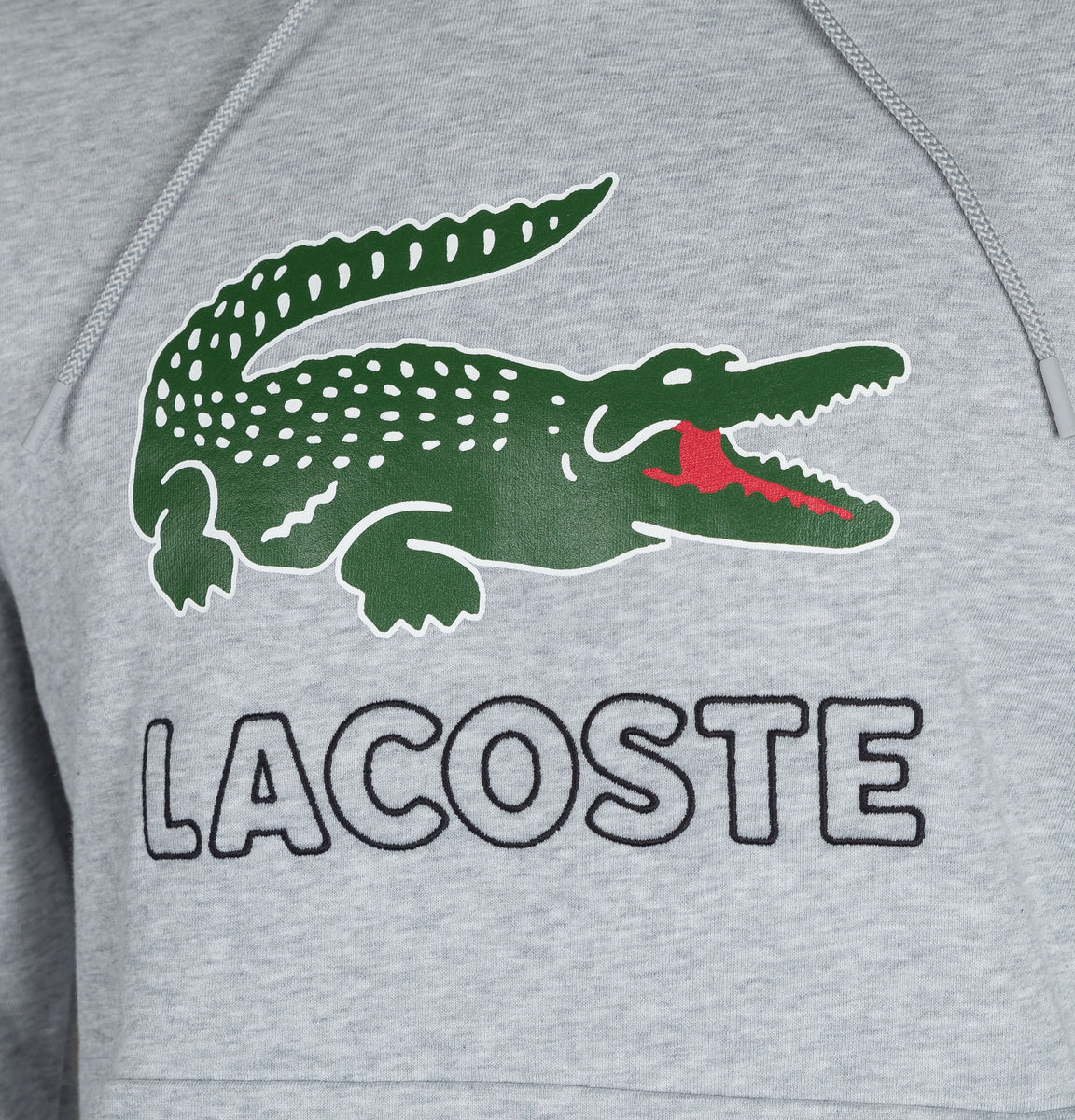 Lacoste grey on sale crocodile logo
