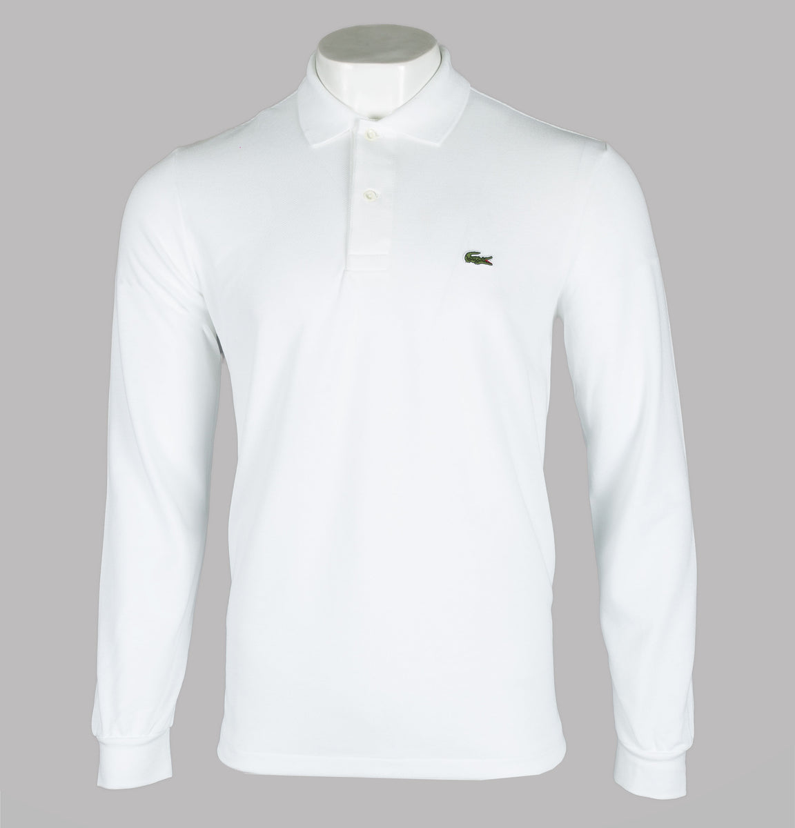 Lacoste Long Sleeve Polo Shirt White Bronx Clothing