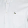 Lacoste Regular Fit Short Sleeve Oxford Shirt White