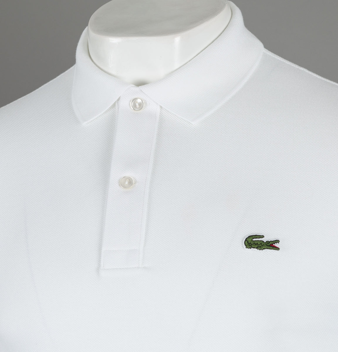 Lacoste Slim Fit Short Sleeve Polo Shirt White Bronx Clothing