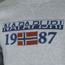 Napapijri Berthow Crew Neck Sweatshirt Medium Grey