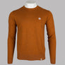 Pretty Green Crew Neck Knitted Jumper Orange