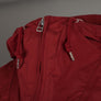 Pretty Green Water Resistant Overhead Hooded Jacket Dark Red