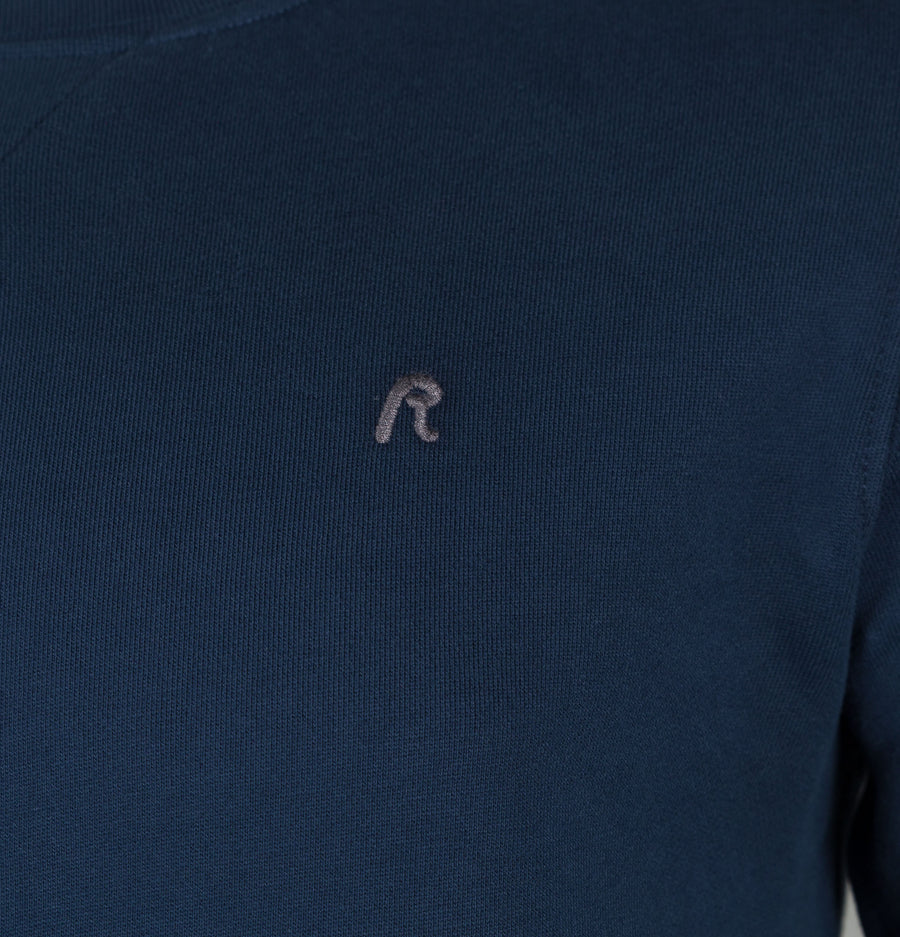Replay Embroidered Logo Sweatshirt Navy