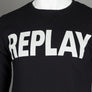 Replay Large Logo Sweatshirt Black