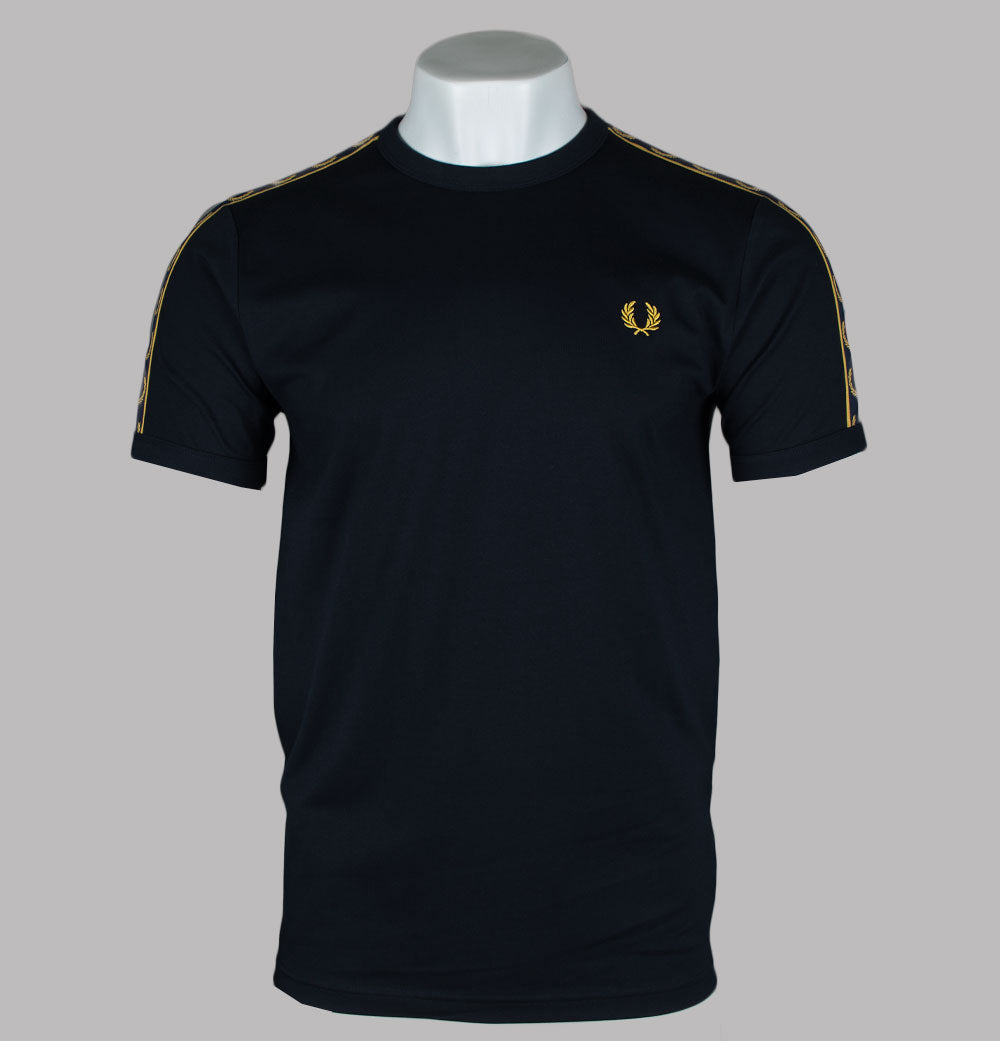 FRED PERRY☆ Contrast Tape Ringer T-Shirt NAVY / HONEYCOMB Fred Perry Contrast Tape Ringer T-Shirt Navy Honeycomb, 60,00 €