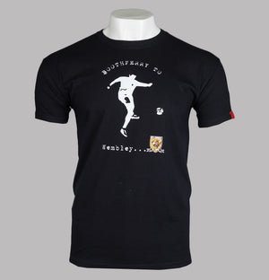 80s Casuals Boothferry To Wembley T-Shirt Black