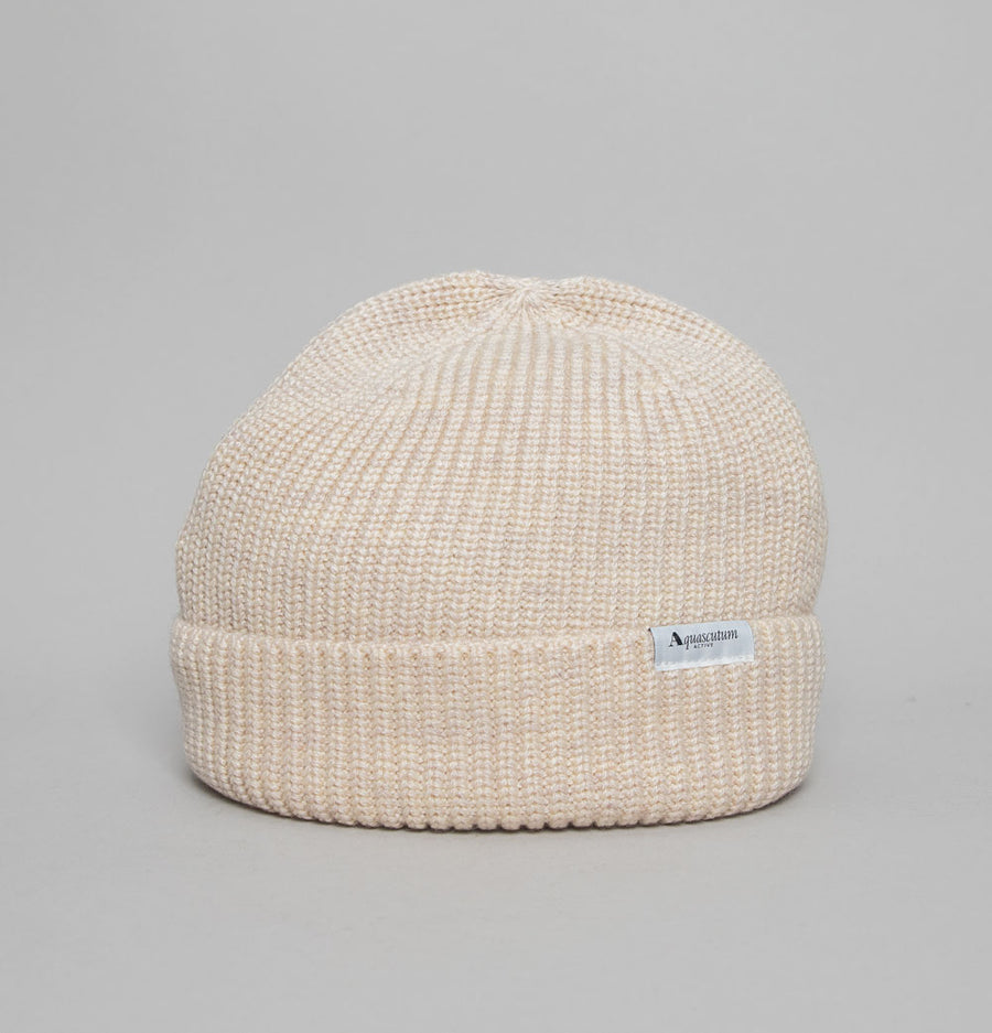 Aquascutum Active Logo Beanie Beige