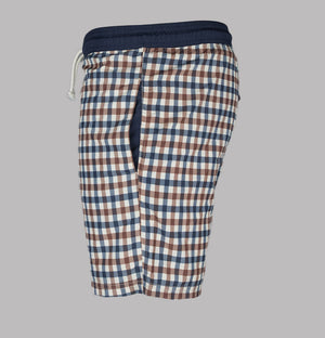 Aquascutum Beach Iconic Volley Check Shorts Club Check