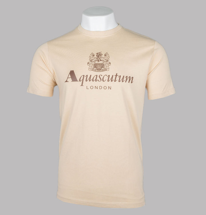 Aquascutum Big Logo T-Shirt Beige