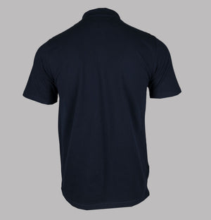 Aquascutum Club Check Details Polo Shirt Navy