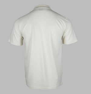 Aquascutum Club Check Details Polo Shirt Old White