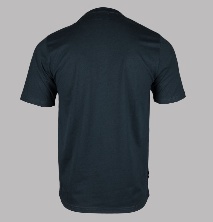Aquascutum Club Check Details T-Shirt Navy