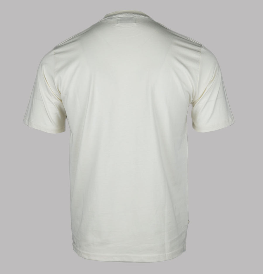 Aquascutum Club Check Details T-Shirt Old White