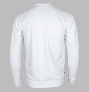 Aquascutum Club Check Patch Sweatshirt White