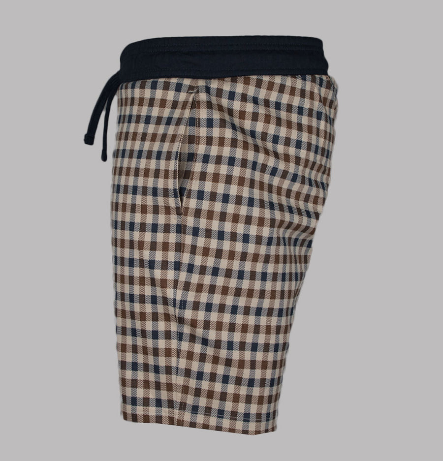 Aquascutum Club Check Shorts Navy