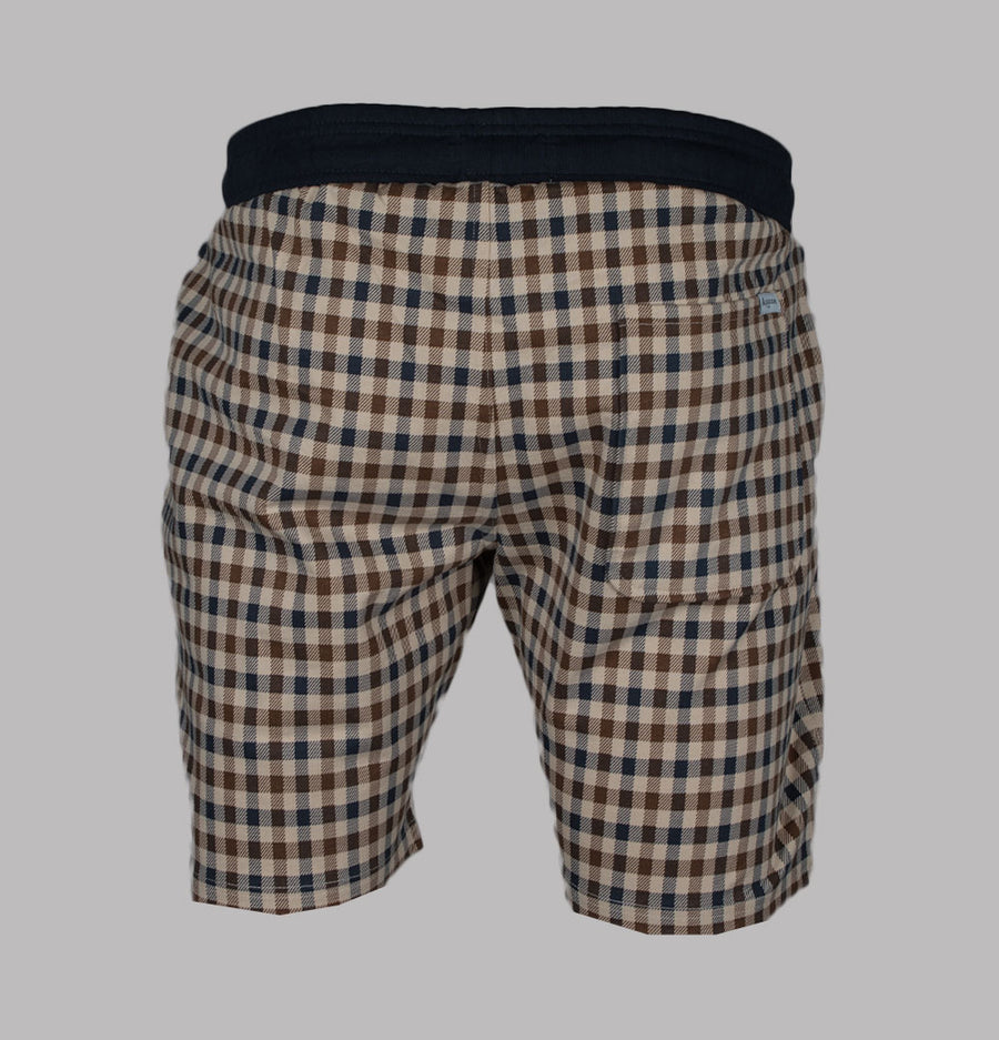 Aquascutum Club Check Shorts Navy