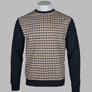 Aquascutum Iconic Front Check Sweatshirt Navy