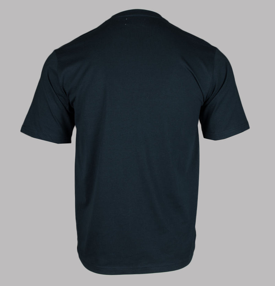 Aquascutum Iconic Front Check T-Shirt Navy