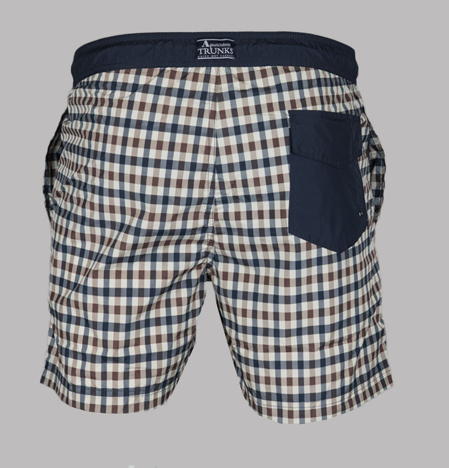 Aquascutum Iconic Volley Swim Shorts Club Check