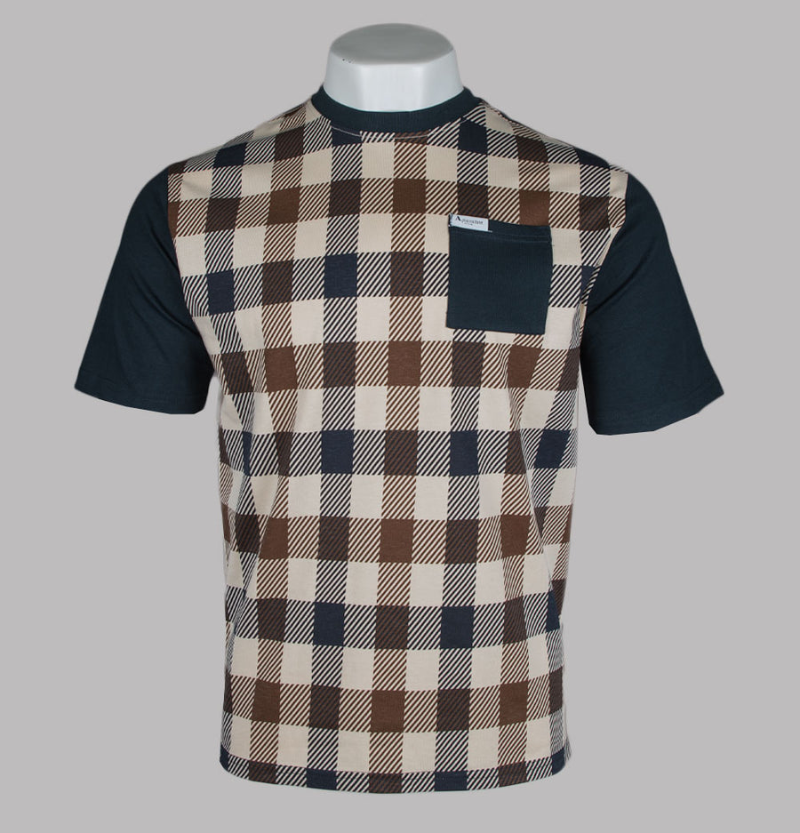 Aquascutum Macro Iconic Front Pocket T-Shirt Navy