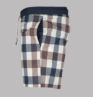 Aquascutum Macro Iconic Volley Swim Shorts Club Check