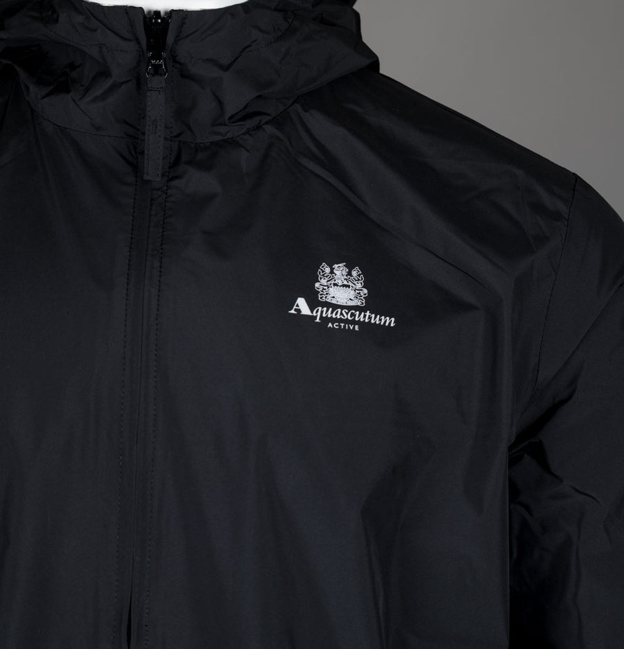 Aquascutum Reversible Hooded Sailor Jacket Black/Club Check