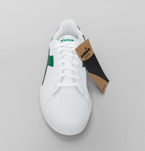 Diadora Game L Low 2030 Leather Trainers White/Amazon