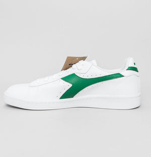 Diadora Game L Low 2030 Leather Trainers White/Amazon