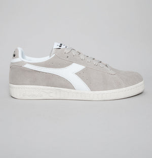 Diadora Game L Low Suede Trainers Grey Silver