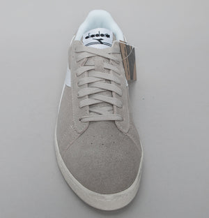 Diadora Game L Low Suede Trainers Grey Silver