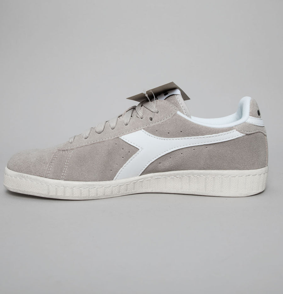 Diadora Game L Low Suede Trainers Grey Silver