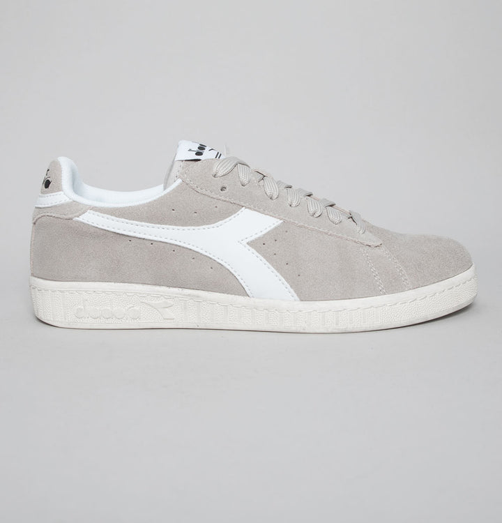 Diadora Game L Low Suede Trainers Grey Silver