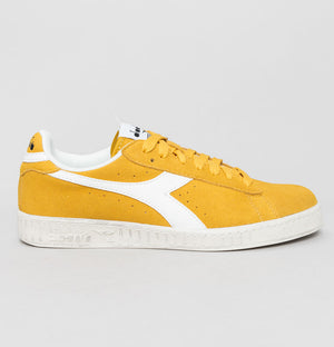 Diadora Game L Low Suede Trainers Yellow Ochre