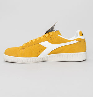 Diadora Game L Low Suede Trainers Yellow Ochre