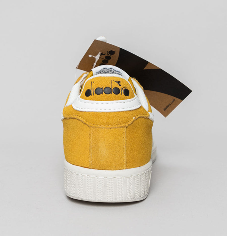 Diadora Game L Low Suede Trainers Yellow Ochre