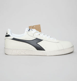 Diadora Game L Low Waxed Trainers White/Black