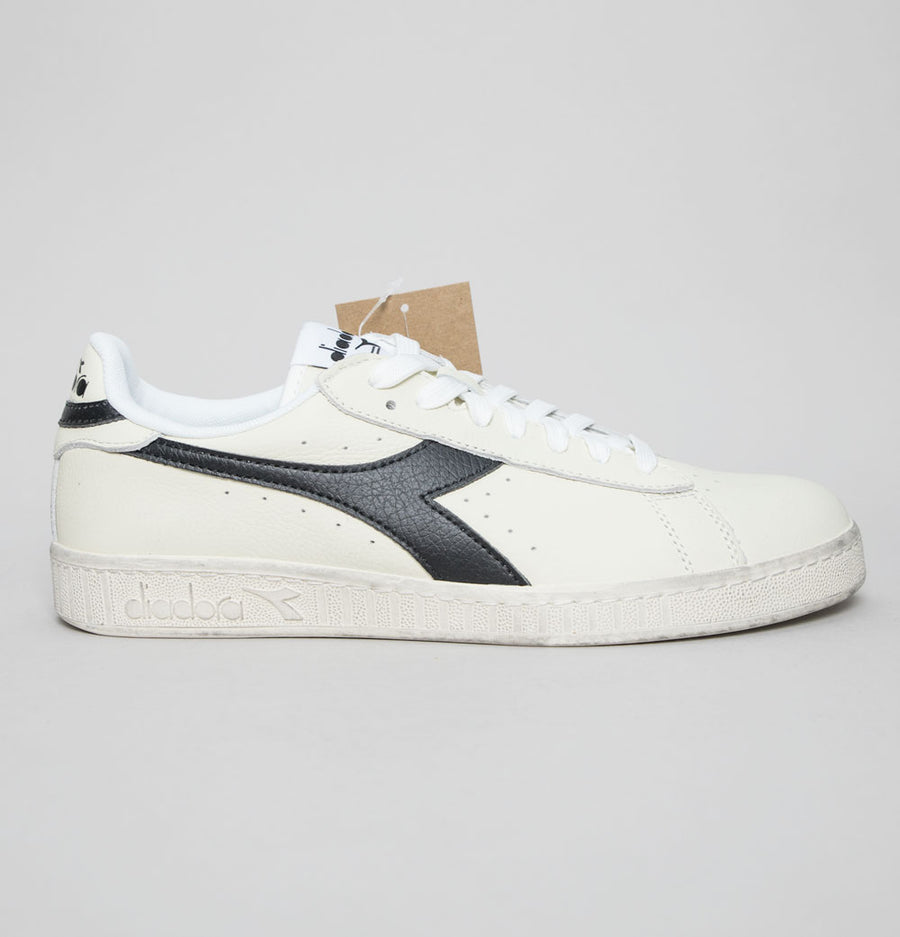 Diadora Game L Low Waxed Trainers White/Black